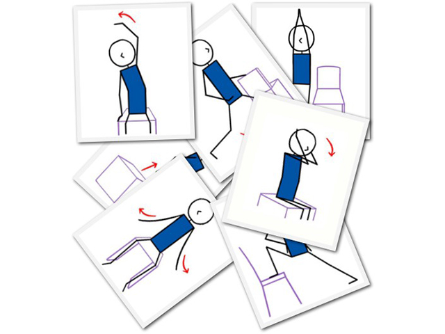 Chair yoga poses
